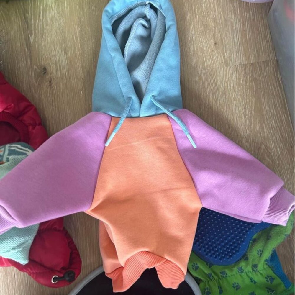 Pastel Colored Small Dog hoodie